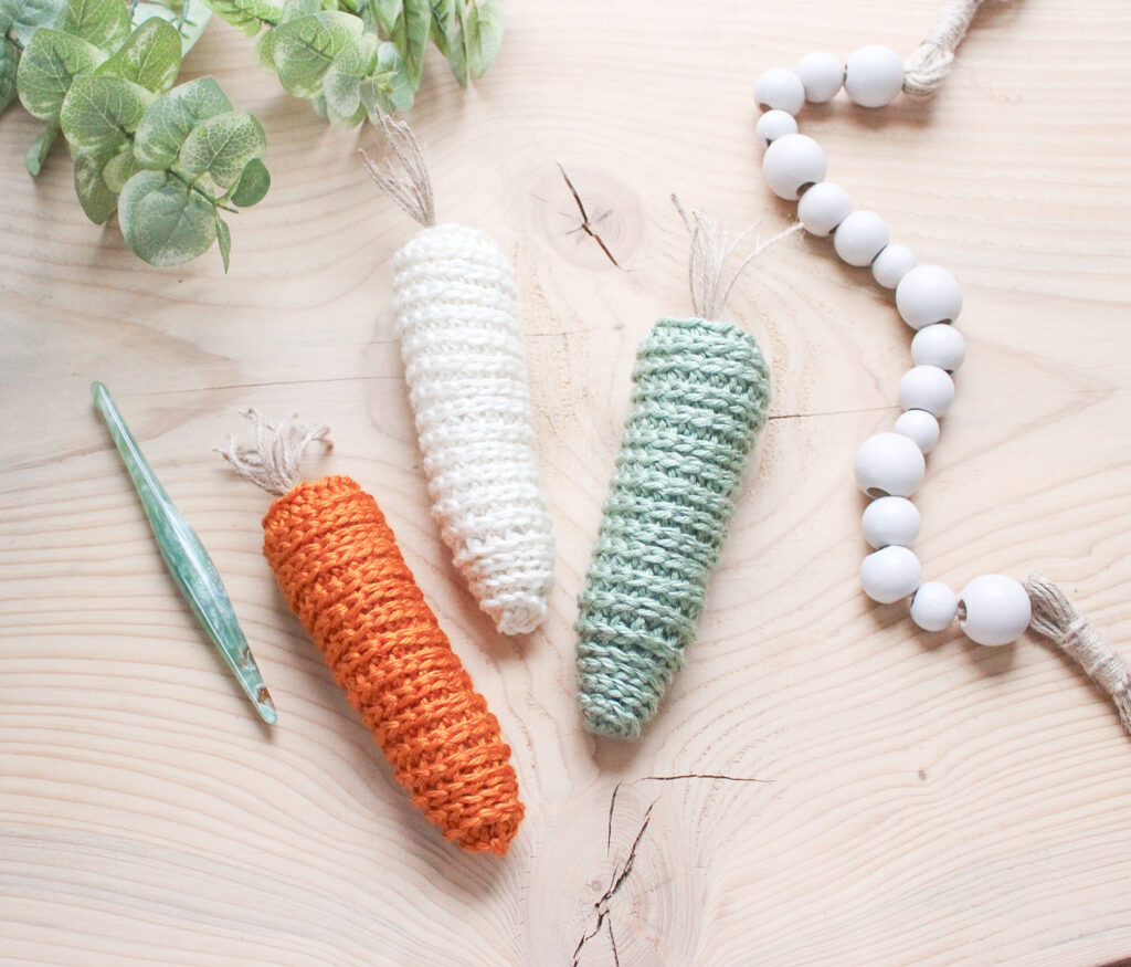 crochet carrots